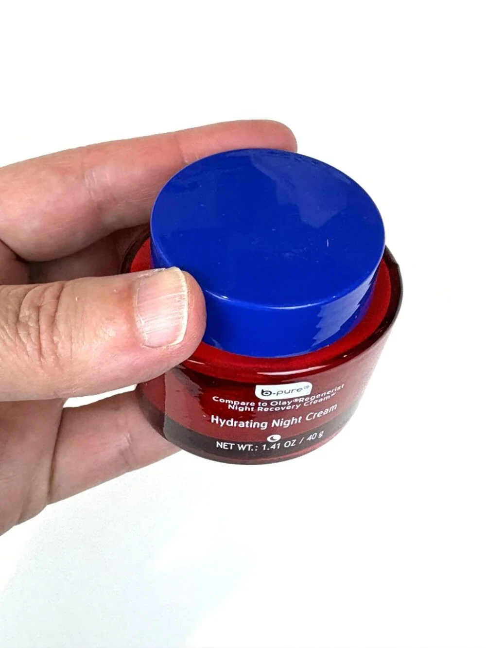 b.pure Revitalizing Hydrating Night Cream 1.41 oz (40 g) jar. New